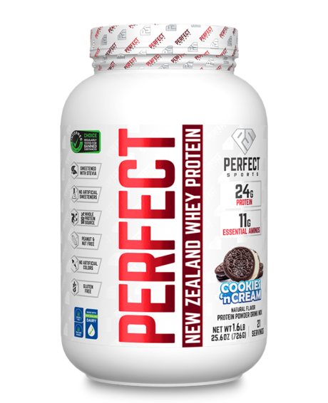 PERFECT NEW ZEALAND WHEY PROTEIN (1.6lb) Cookies & Cream