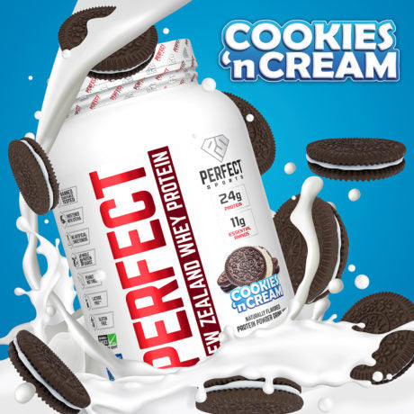 PERFECT NEW ZEALAND WHEY PROTEIN (1.6lb) Cookies & Cream